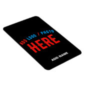 MAGNET FLEXIBLE MODERNE ET MODERNE PERSONNALISABLE NOIR VÉRIFIÉ (Côté Droit)