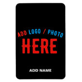 MAGNET FLEXIBLE MODERNE ET MODERNE PERSONNALISABLE NOIR VÉRIFIÉ (Vertical)