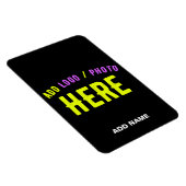 MAGNET FLEXIBLE MODERNE ET MODERNE PERSONNALISABLE NOIR VÉRIFIÉ (Côté Droit)