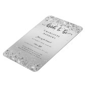 Magnet Flexible Moderne, Glitter Bride to be Invitation Aimant (Côté Gauche)