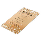 Magnet Flexible Moderne, Glitter Bride to be Invitation Aimant (Côté Gauche)