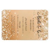 Magnet Flexible Moderne, Glitter Bride to be Invitation Aimant (Horizontal)