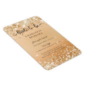 Magnet Flexible Moderne, Glitter Bride to be Invitation Aimant (Côté Droit)