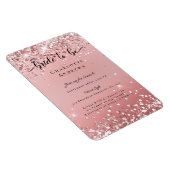 Magnet Flexible Moderne, Glitter Bride to be Invitation Aimant (Côté Droit)