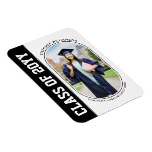 Magnet Flexible Moderne Gras Grad Photo School Graduation College