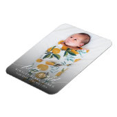 Magnet Flexible Moderne Hello World Nouveau-Né Photo Écriture Élég (Côté Gauche)