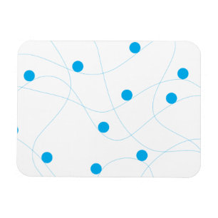Magnet Flexible Moderne, ludique, amusant, mignon boules bleues mo
