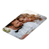 Magnet Flexible moderne merci chic écriture mariage photo (Côté Gauche)