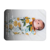 Magnet Flexible Moderne Présentation Nouveau-Né Photo Écriture Élé (Horizontal)