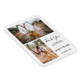 Magnet Flexible Moderne rustique élégant Merci photo mariage (Côté Droit)