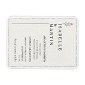 Magnet Flexible Moderne Sauvegarder la date Faux Deckled Edge Mari (Horizontal)