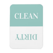 Magnet Flexible Moderne Simple Clean Lave-vaisselle à menthe (Vertical)