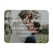 Magnet Flexible Moderne Simple Élégant Mariage Photo Enregistrer L (Horizontal)