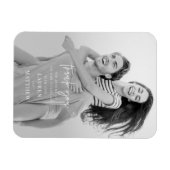 Magnet Flexible Moderne Simple minimaliste chic Mariage Merci (Horizontal)