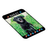 Magnet Flexible Moderne simple Nom et photo de l'animal (Côté Droit)