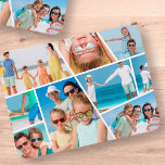 Magnet Flexible Moderne simple personnalisé 9 images Collage Photo<br><div class="desc">Ajoutez neuf (9) photos personnalisées de votre famille et de vos amis et l'année. Ajoutez vos photos et si nécessaire,  démasquez le groupe de photos et le cadre,  ajustez l'image sur le cadre,  puis cliquez sur masque.</div>