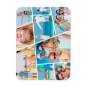 Magnet Flexible Moderne simple personnalisé 9 images Collage Photo (Vertical)