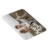 Magnet Flexible Moderne Simple Photo Enregistrer La Date (Côté Droit)