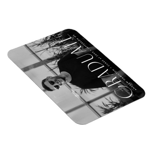 Magnet Flexible Moderne Simplicité Photo Graduation (Côté Droit)