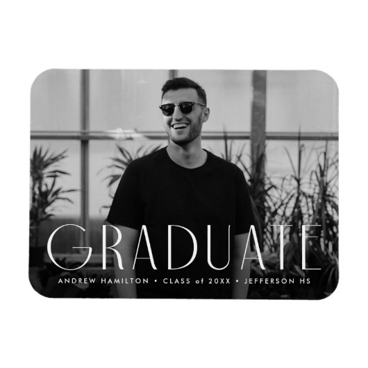 Magnet Flexible Moderne Simplicité Photo Graduation (Horizontal)