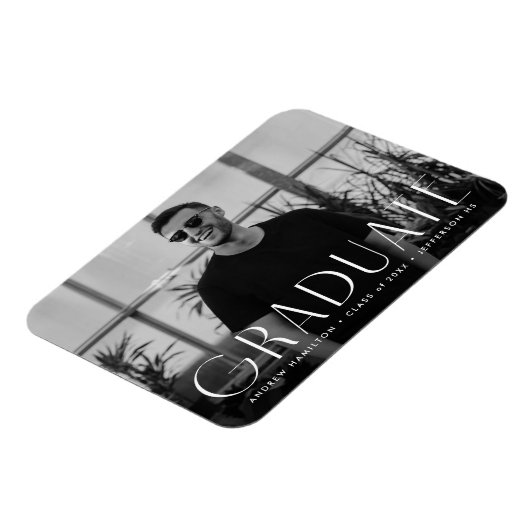 Magnet Flexible Moderne Simplicité Photo Graduation (Côté Gauche)