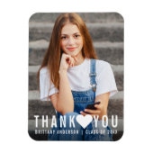 Magnet Flexible Moderne tendance Merci coeur (Vertical)