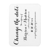 Magnet Flexible Modifier la date, Mariage de calligraphie Faire-pa (Vertical)