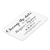 Magnet Flexible Modifier la date, Mariage de calligraphie Faire-pa (Côté Gauche)