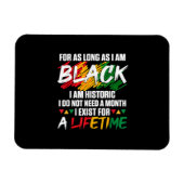 Magnet Flexible Mois de l'histoire des Noirs Pour aussi longtemps (Horizontal)