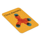 Magnet Flexible Molecule Art I Love Chimie (Côté Droit)