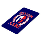 Magnet Flexible Molon Labe Spartan Armor Laurels Marine Blue (Côté Gauche)