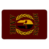 Magnet Flexible Molon Labe Spartan Mask Laurels Bourgogne (Horizontal)