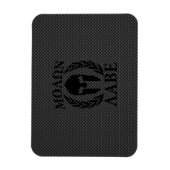 Magnet Flexible Molon Labe Spartan Warrior Laurels Décor Carbone (Vertical)