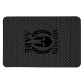 Magnet Flexible Molon Labe Spartan Warrior Laurels Décor Carbone (Horizontal)