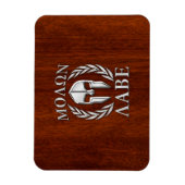 Magnet Flexible Molon Labe Spartan Warris Laurels Chro Wood Print (Vertical)