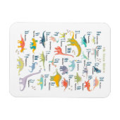 Magnet Flexible Mon alphabet de dinosaure (Horizontal)