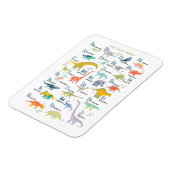 Magnet Flexible Mon alphabet de dinosaure (Côté Gauche)