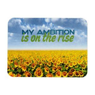 Magnet Flexible Mon ambition est en hausse Motivation Affirmation