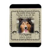 Magnet Flexible Mon Ami Fidèle Pet Sympathie Custom Burlap (Vertical)