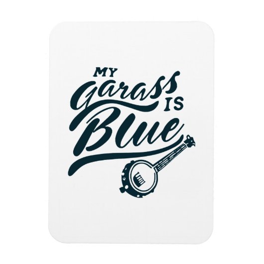 Magnet Flexible Mon banjo est bleu (Vertical)