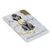 Magnet Flexible Mon Bedlington Terrier a mangé mon plan de leçon (Côté Droit)