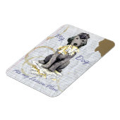 Magnet Flexible Mon Bedlington Terrier a mangé mon plan de leçon (Côté Gauche)