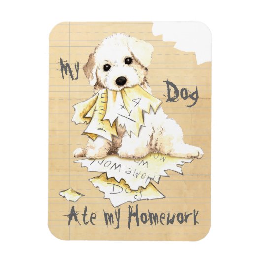 Magnet Flexible Mon Bichon A Mangé Ma Maison (Vertical)