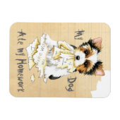 Magnet Flexible Mon Biewer Terrier A Mangé Mon Aimant De Travail À (Horizontal)