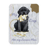 Magnet Flexible Mon Black Lab A Mangé Mon Plan De Leçon (Vertical)