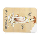Magnet Flexible Mon Borzoi A Mangé Ma Maison (Horizontal)