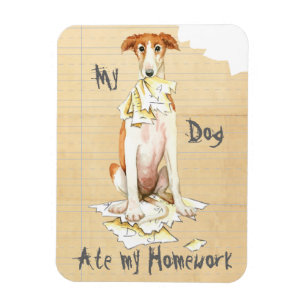 Magnet Flexible Mon Borzoi A Mangé Ma Maison