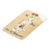 Magnet Flexible Mon Borzoi A Mangé Ma Maison (Côté Gauche)