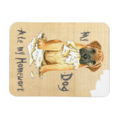 Magnet Flexible Mon Bullmastiff A Mangé Ma Maison (Horizontal)