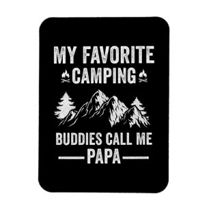 Magnet Flexible Mon Camping Préféré - Les Copains M'appellent Papa